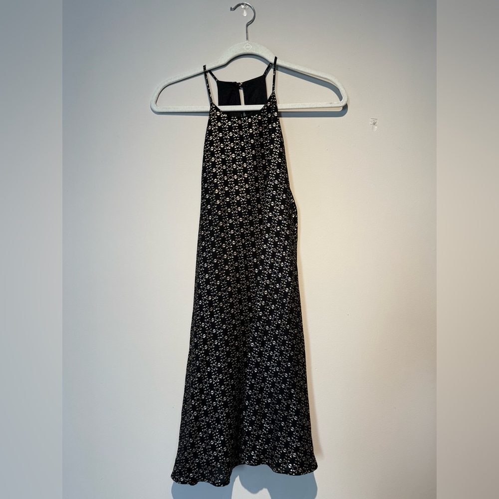 Black and Gold Cocktail NYE Homecoming Dress M